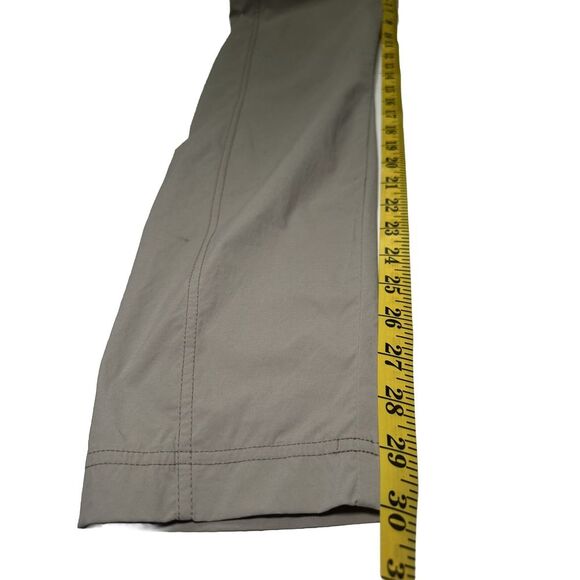 LL Bean Pants Womens 8 Reg‎ Tan Nylon Tapered Leg Outdoors Slacks - Picture 6 of 11